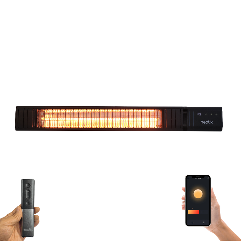 Heatix Smart Carbon Fiber Heater 2500W – Wall-Mounted Patio Heater