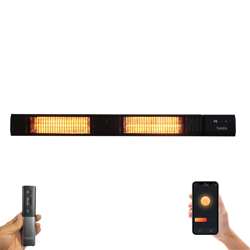 Heatix Smart Carbon Fiber Heater 2500W – Wall-Mounted Patio Heater
