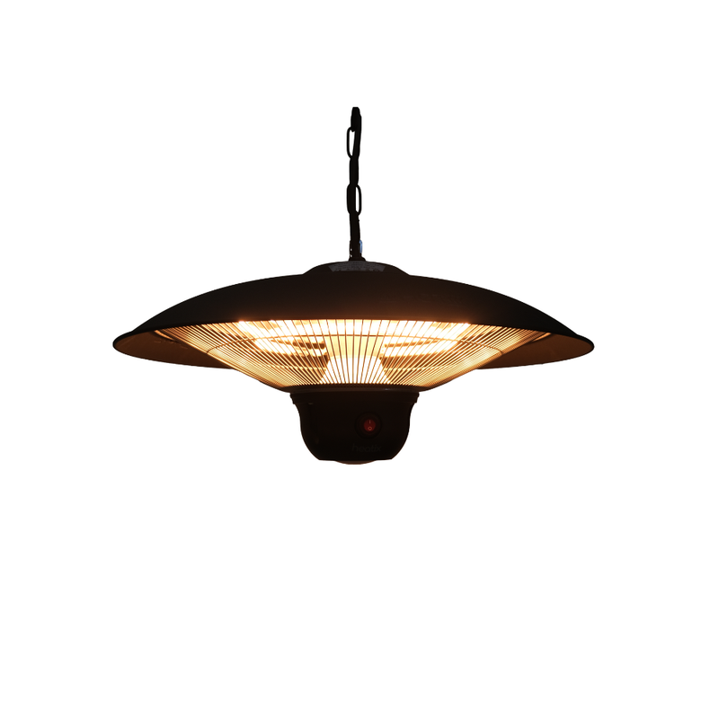 Hanging Patio Heater with LED Lighting 2100W – Heatix Patio Heater